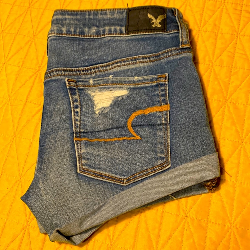 AMERICAN EAGLE  super low shortie shorts SIZE 4